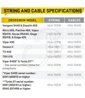 TENPOINT XBOW STRING