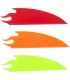 FLEX FLETCH PLASTIC VANES "THE FLAME"2" YL