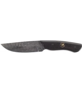 39OUTDOOR COLTELLO DAMASCO HUNTER     - EBANO