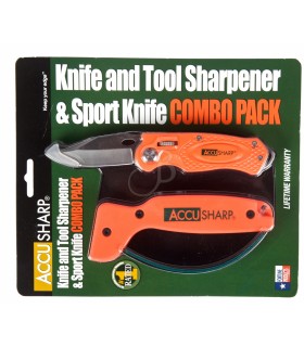 ACCUSHARP COMBO COLTELLO + AFFILATORE ORANGE