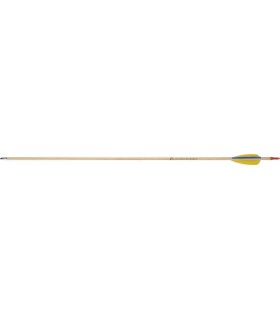 EK ARCHERY WOODEN ARROW 28" D8.0MM FEATH.