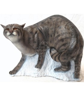 SRT SAGOMA 3D GATTO SELVATICO CHE CAMMINA