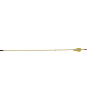 EK ARCHERY WOODEN ARROW 30" D8.0MM FEATH.