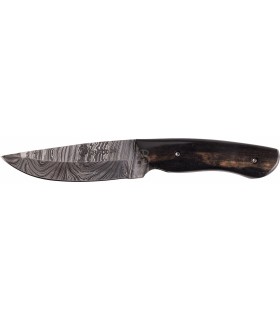 39OUTDOOR COLTELLO DAMASCO HUNTER     - EBANO