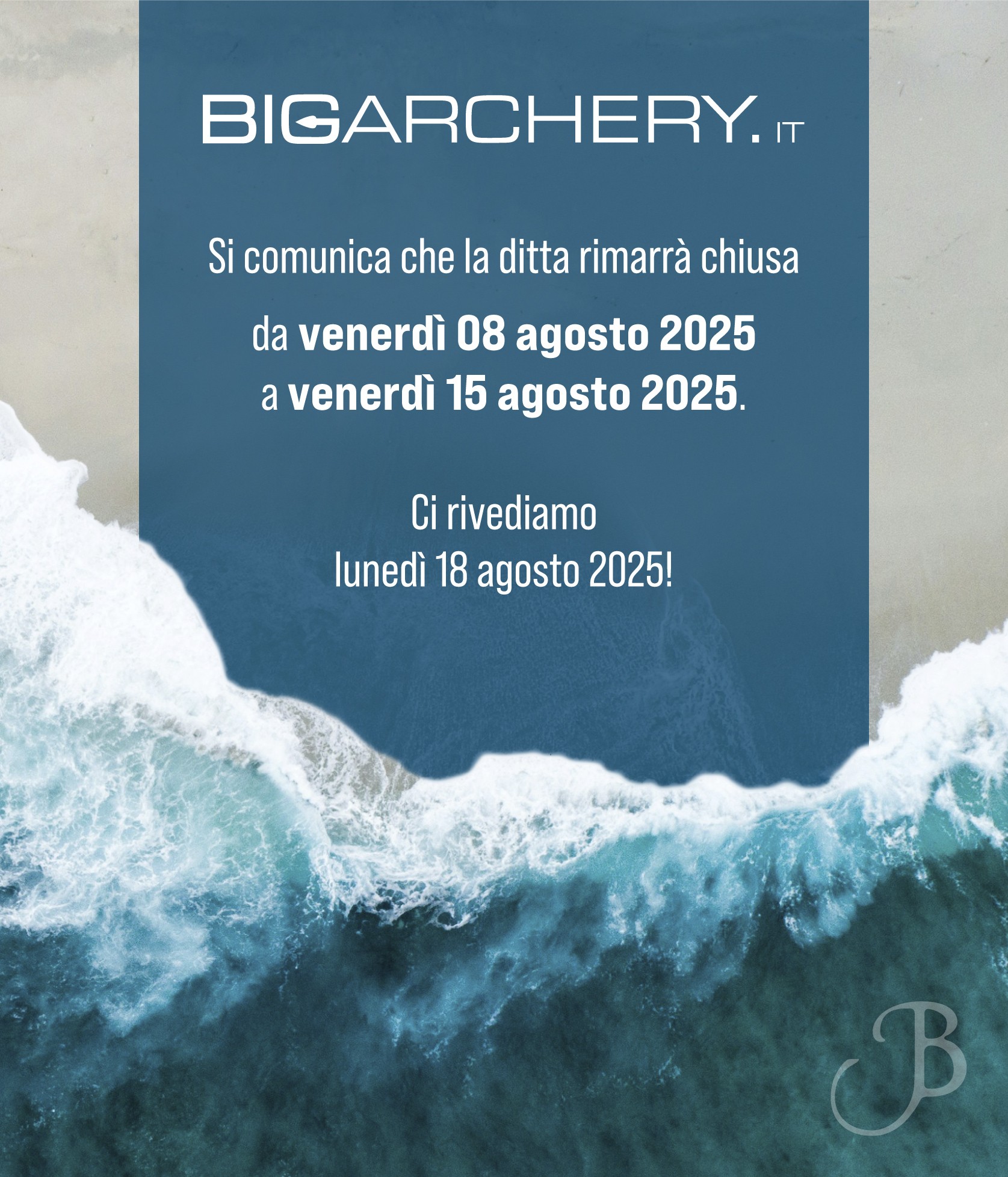 CHIUSURA ESTIVA 2025